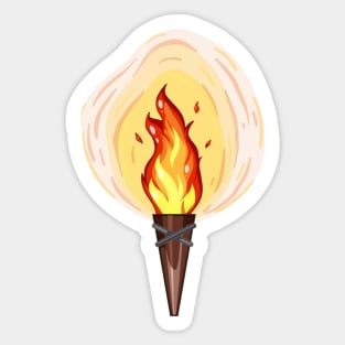 Bulb On Fire Sticker